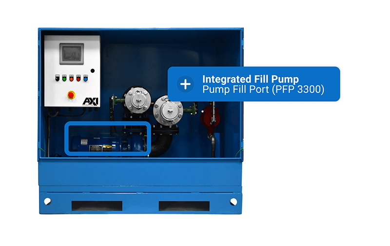 Pump Fill Port (PFP 3300) integrated fill pump graphic