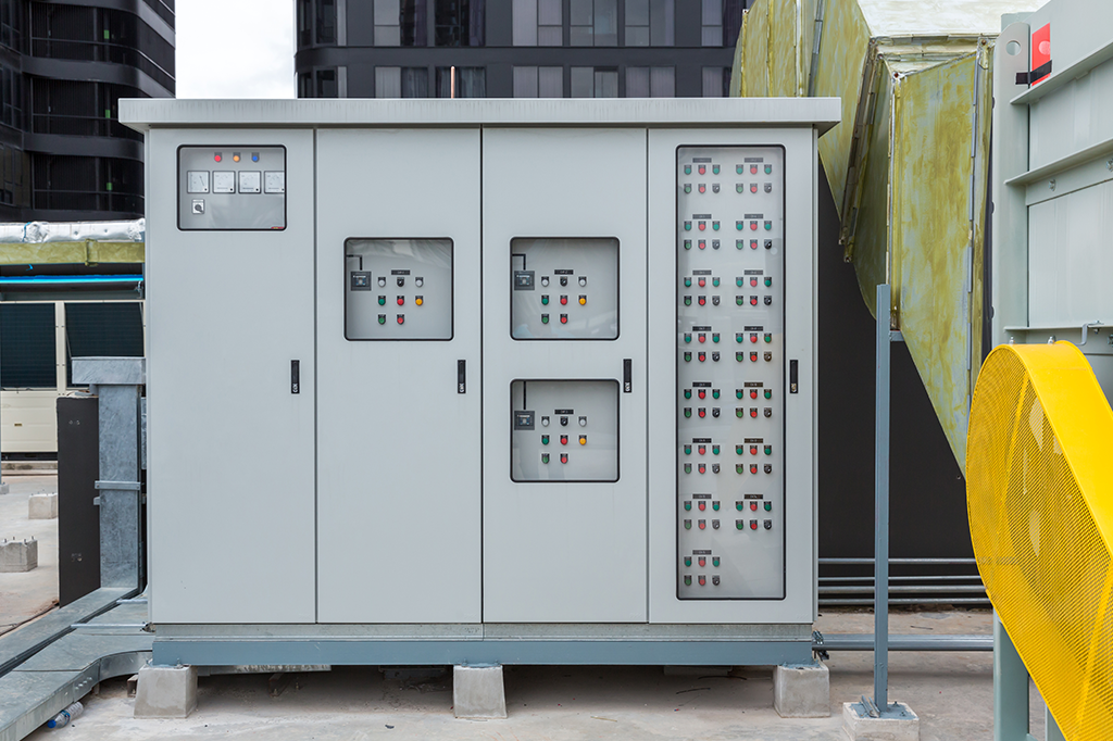 outdoor controls panel for integrated automated equipment.