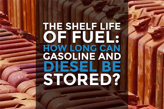 Regular gasoline has a shelf life of three to six months, and
